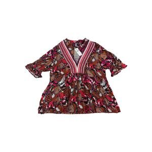 Bl^nk London for Anthropologie Stephanie Butterfly Tunic Size Petite L NWT